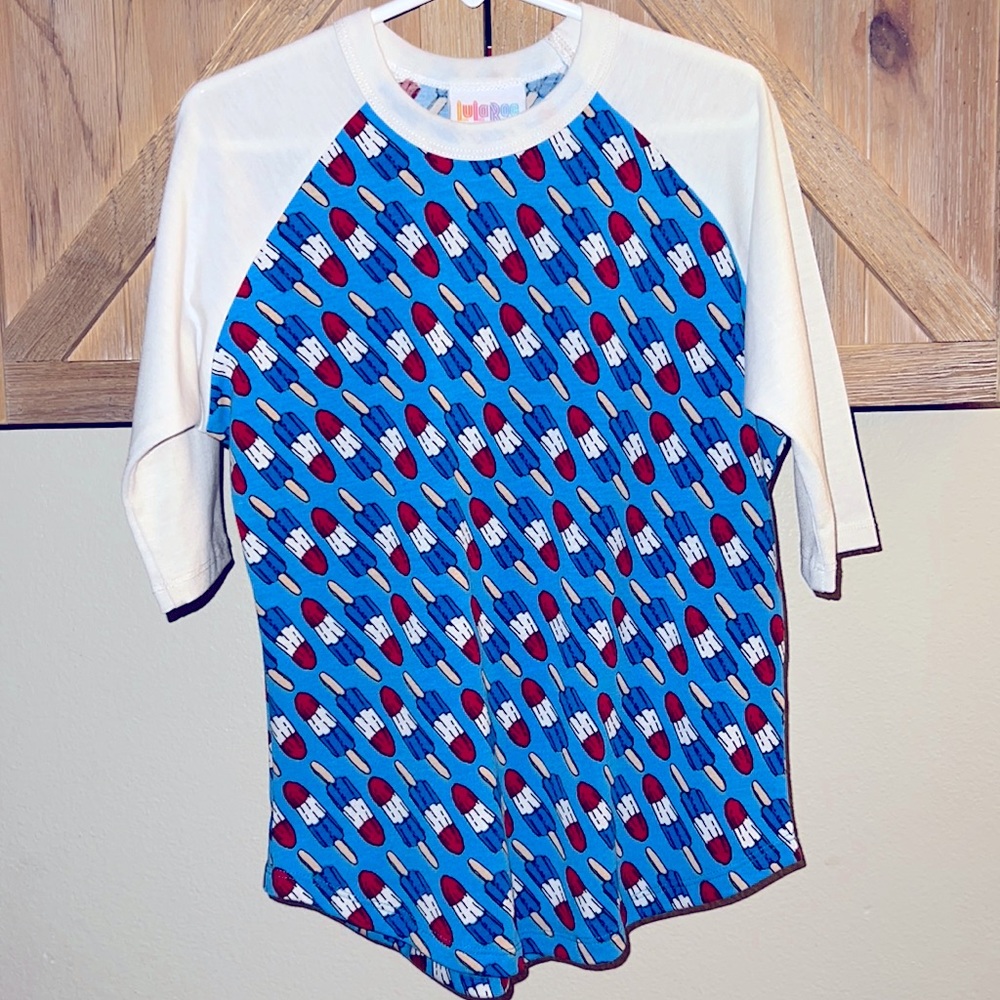 4th of July Bomb-pop Summer Baseball Style Tee Kids Sloan matching family USA
